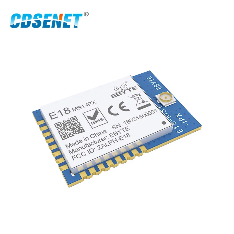 CDSENET CC2530 2 4 GHz 4dbm UART 200m Диапазон КБ Flash IPX антенна SoC SMD Zigebee модуль E18-MS1-IPX 10 шт./лот |
