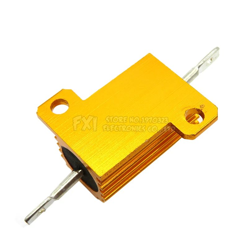 25 Вт алюминиевый мощный металлический корпус чехол с проволочным резистором 0 01 ~