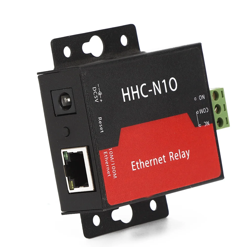 IP триггерный релейный модуль одноканальный Ethernet TCP контроллер DC5V с оболочкой HHC-N10