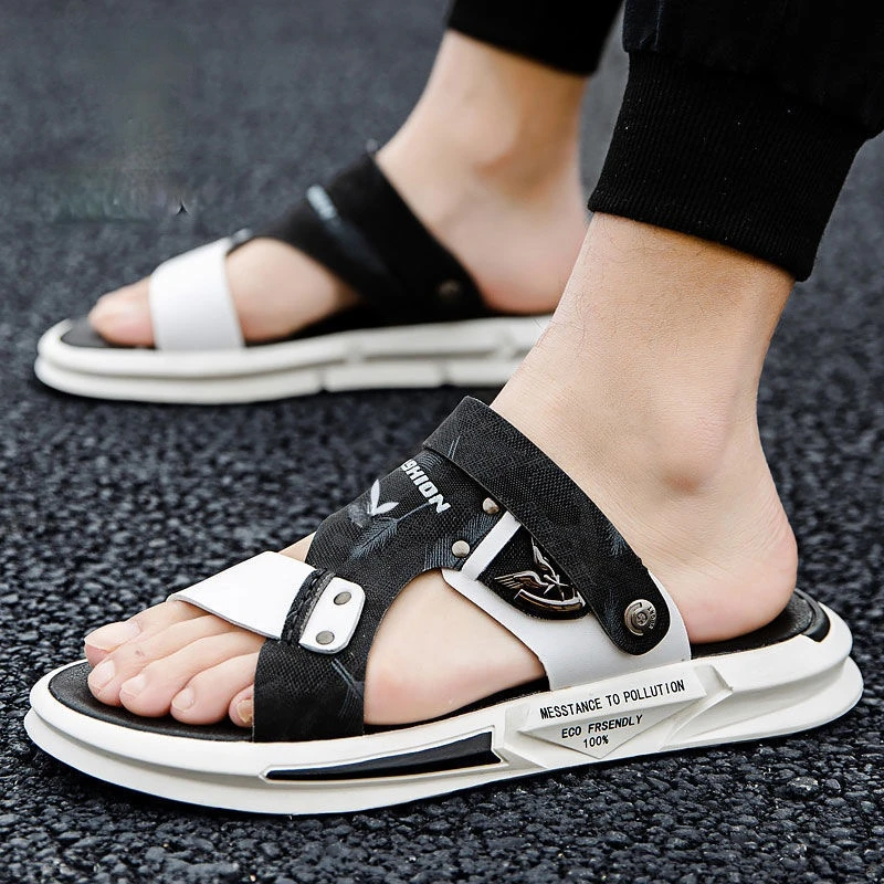 Для мужчин обувь из флиса кораллового цвета тапочки 2021 новые летние Нескользящие