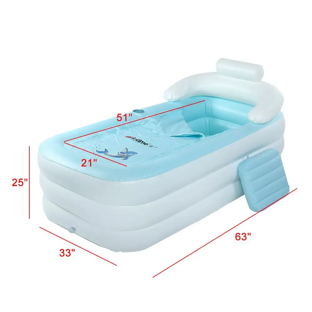 

Adult Folding Bathtub Portable Inflatable Bath Tub Sauna Jacuzzi Inflable SPA Warm Tub Bathtub Travel Baby Bath Pool Folding Tub