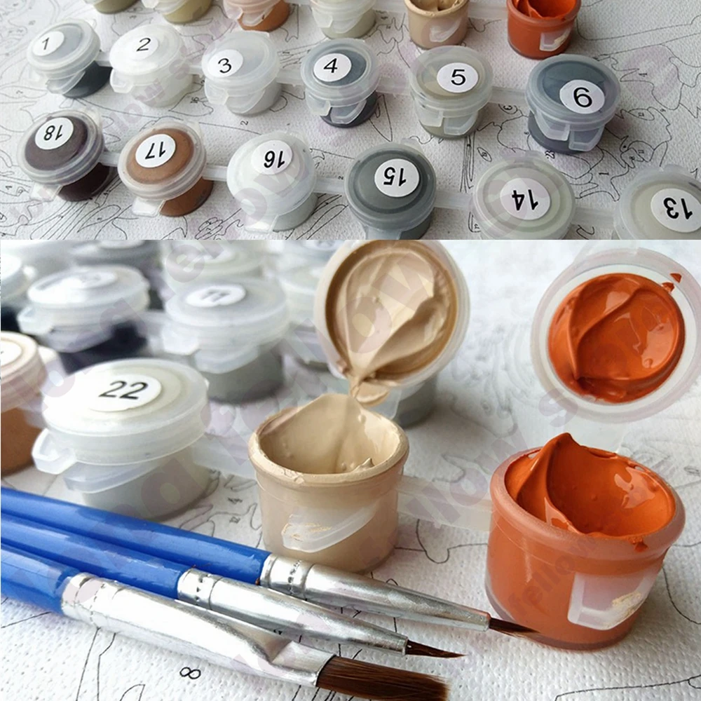 Краски по номерам зебры картина с рисунком животных ing для Декор в гостиную DIY