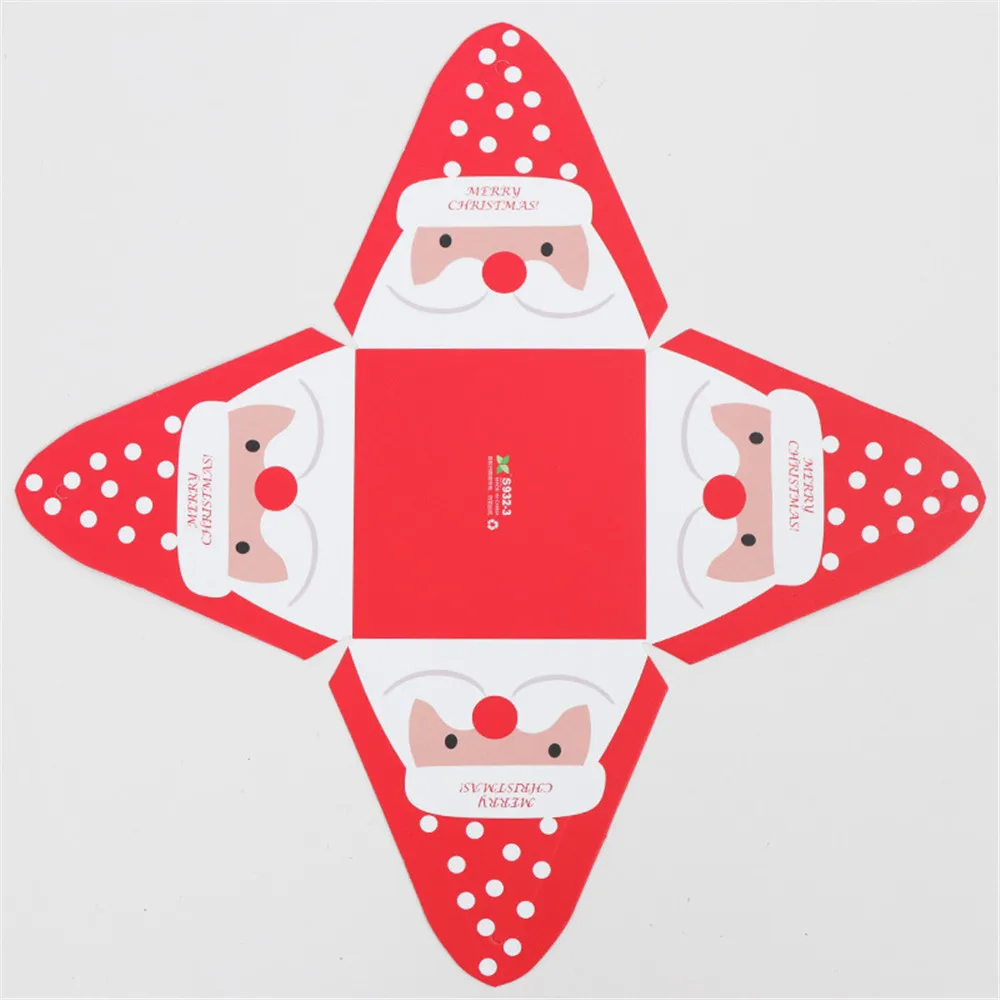 Счастливого Рождества упаковка подарочный пакет конфеты коробки для детей день