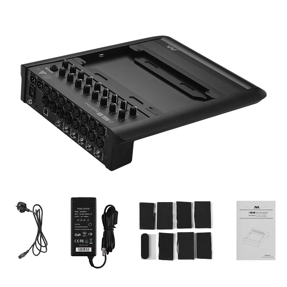16-Channel Digital Mixer Mixing Console 16 Inputs Supports WiFi Wireless Control for Apple iOS Windows 7/8/10 Tablets | Спорт и