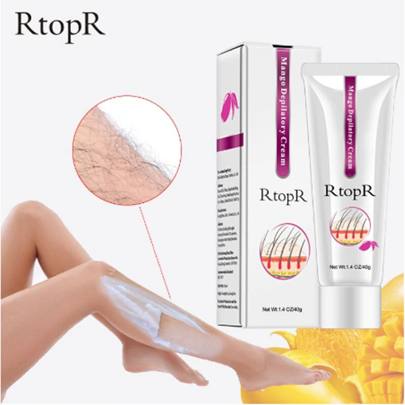 Крем для депиляции манго безболезненное эффективное удаление волос мужчин и