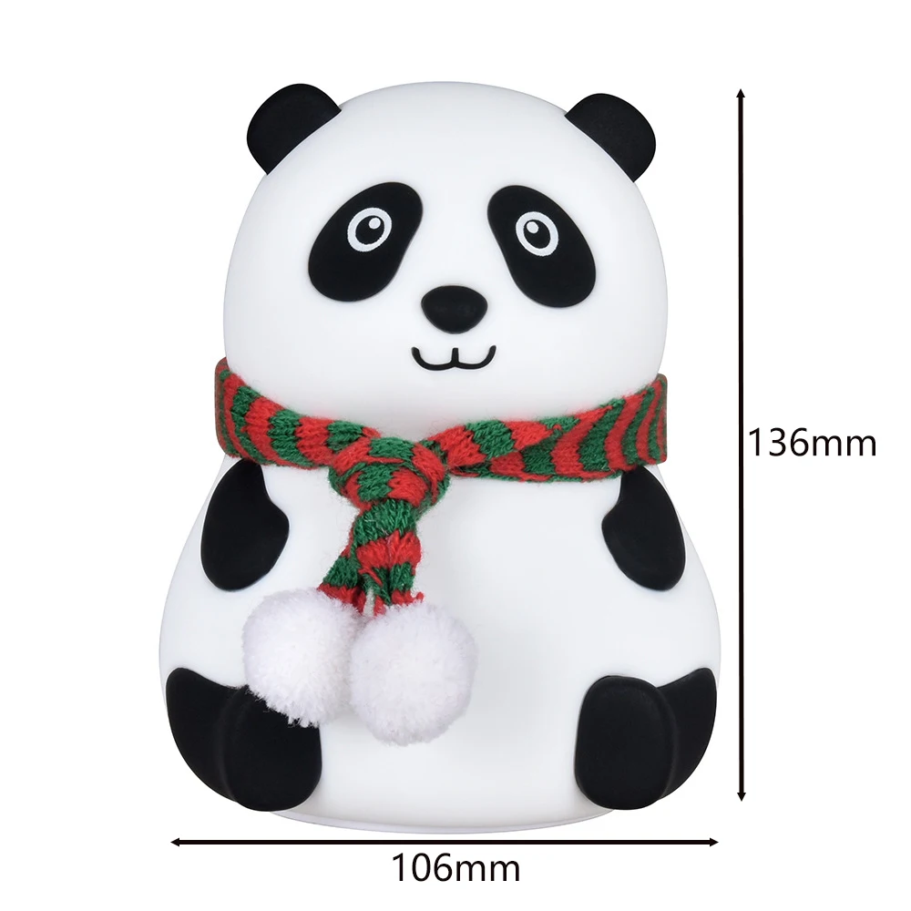 

Touch Control Kids Night Light Bedroom Bedside Lamp Soft Silicone Adjustable Led Room Decor Lights Rechargeable Panda Night Lamp