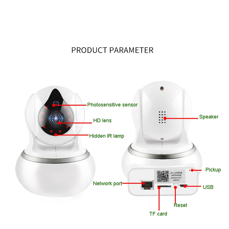 Беспроводной Смарт домашняя камера с Wi Fi Видеоняни и радионяни видеонаблюдения IP