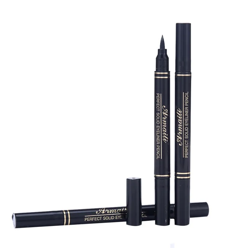 1 шт 8 г двойная головка маркер печать Ручка жидкая подводка для глаз стильный