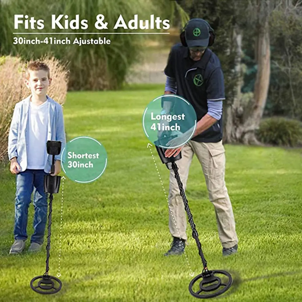 

USB Adjustable Height Metal Detector Underground Gold Detector Treasure Searching Engineering Supply Archaeology Waterproof Tool