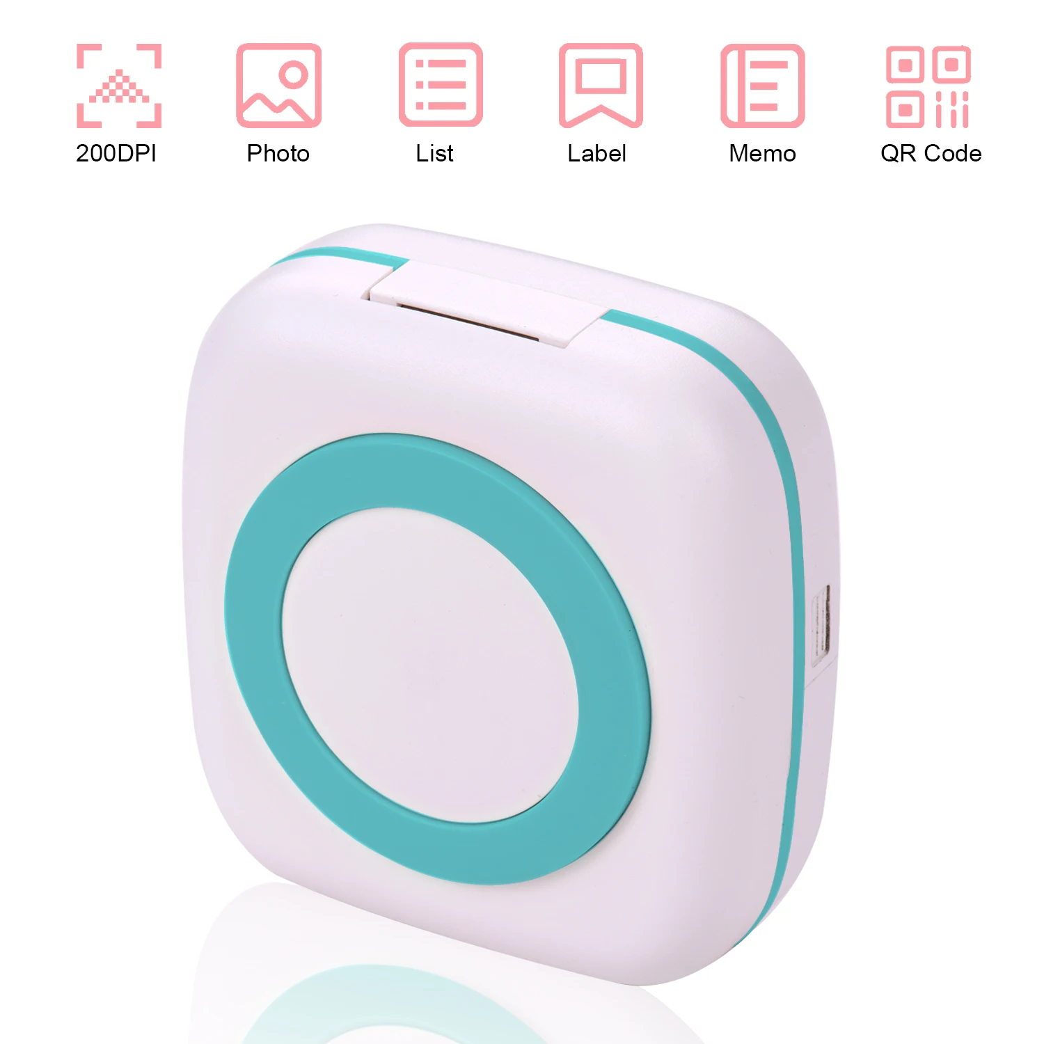 Мини карманный принтер BT беспроводной портативный мгновенный мобильный