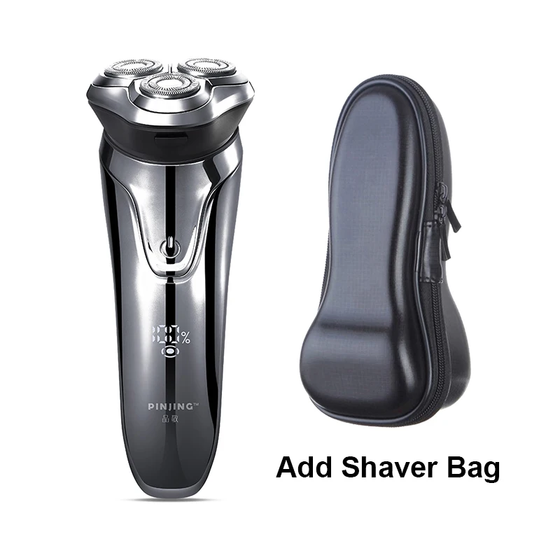 Add Shaver Bag Xiaomi Mijia Soocas Pinjing Беспроводная 3D умная usb зарядка электрическая бритва IPX7 Водонепроницаемая блокирующая защита - Цвет: Add Shaver Bag