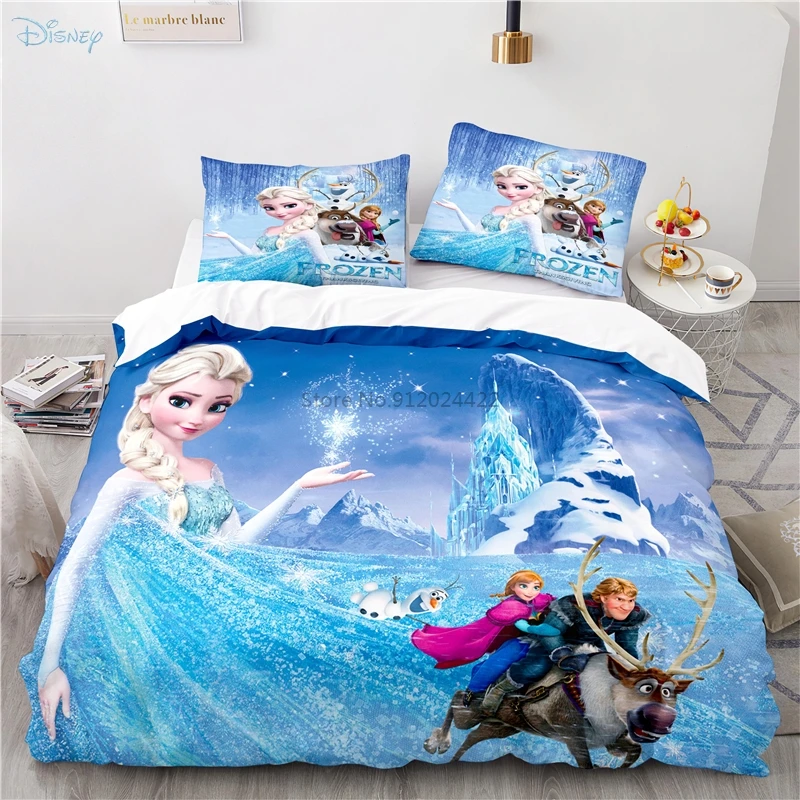 Комплект постельного белья для детей Disney Frozen пододеяльник наволочка одинарный