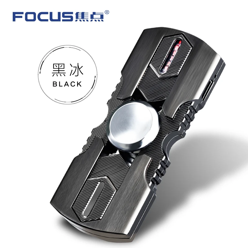BLACK Фокус usb зарядка кончики пальцев Зажигалка креативная металлическая ветрозащитная надпись Зажигалка для сигар аксессуары для электронных сигарет - Цвет: BLACK