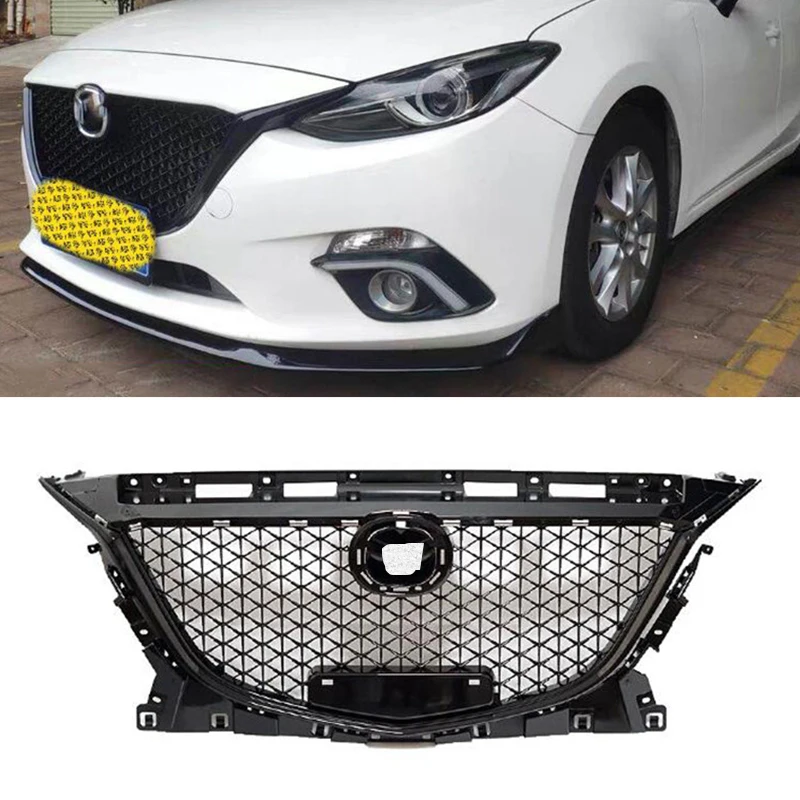 Автомобильная решетка CEYUSOT для старой Mazda 3 Решетка переднего бампера верхняя