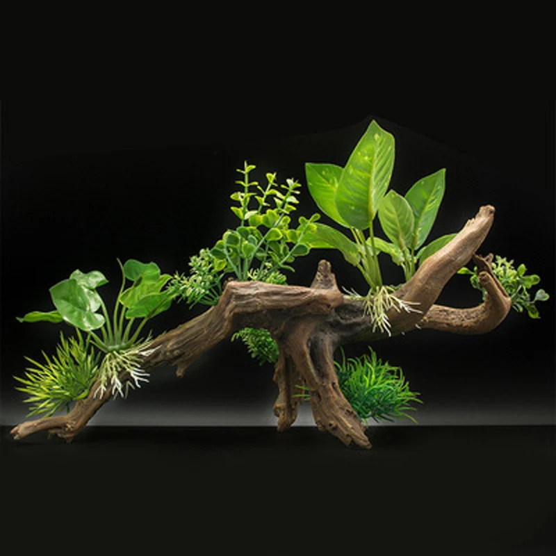 

Resin Driftwood Aquarium Decoration Tree Branch Fish Tank Trunk Ornament Betta Reptile Climb for Fish Shrimp Lizard