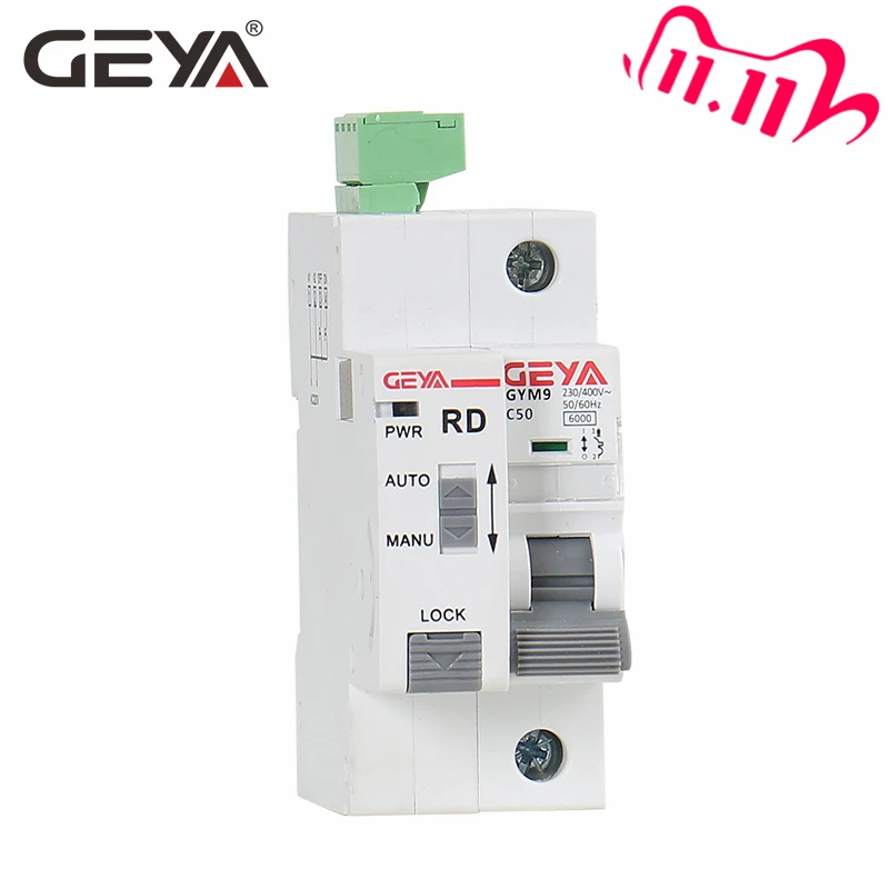 GEYA Din Rail GYM9 1P MCB с Autoreclose устройство автоматического возврата в исходное положение
