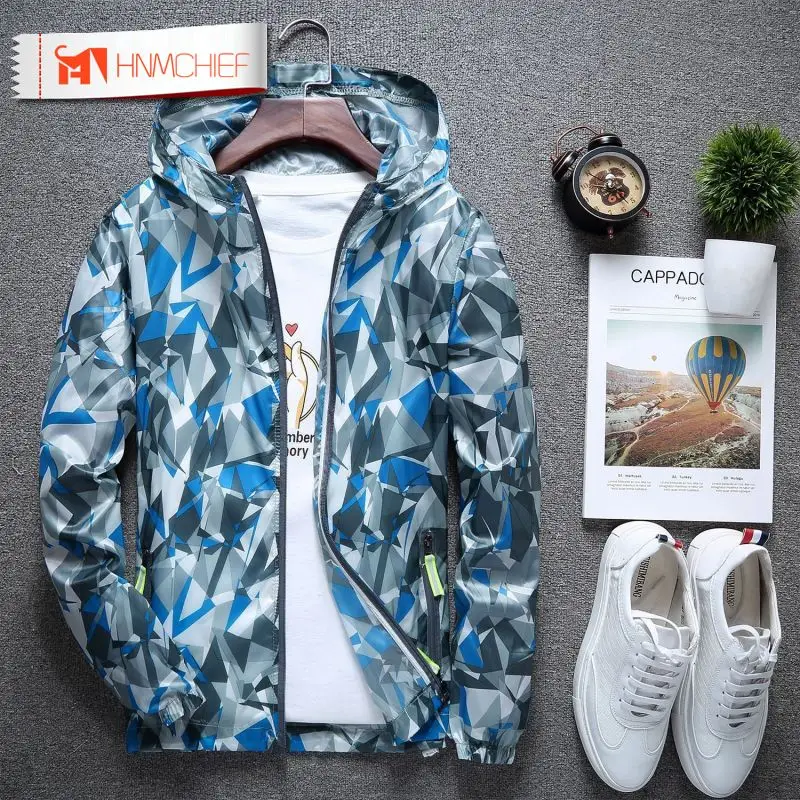 

Новинка, демисезонная спортивная куртка HNMCHIEF с капюшоном, мужская повседневная облегающая тонкая верхняя одежда в стиле пэчворк, Брендовое...