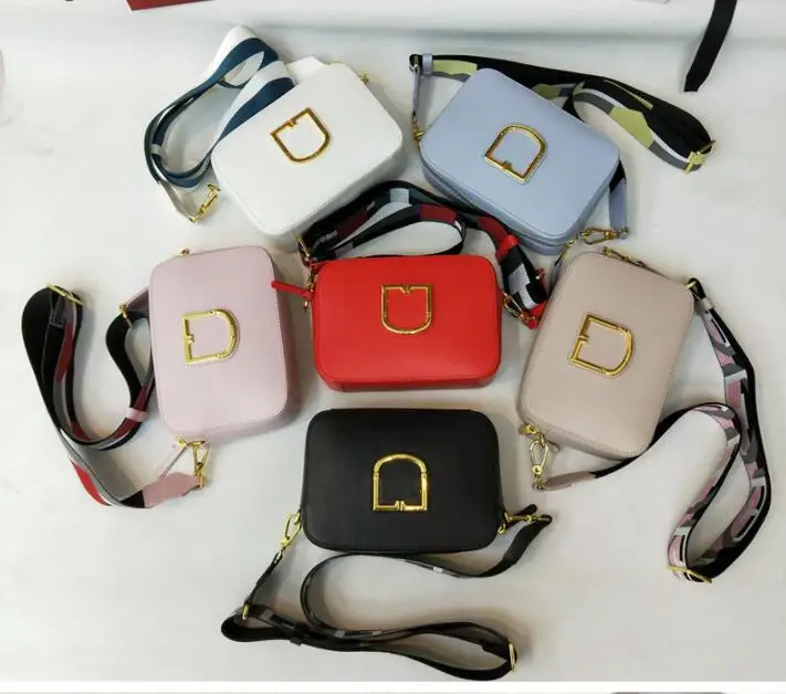 

High quality Genuine leather handbags Women Wide shoulder straps Bag Luxury designer woman handbag fashion cowhide shoulder bag