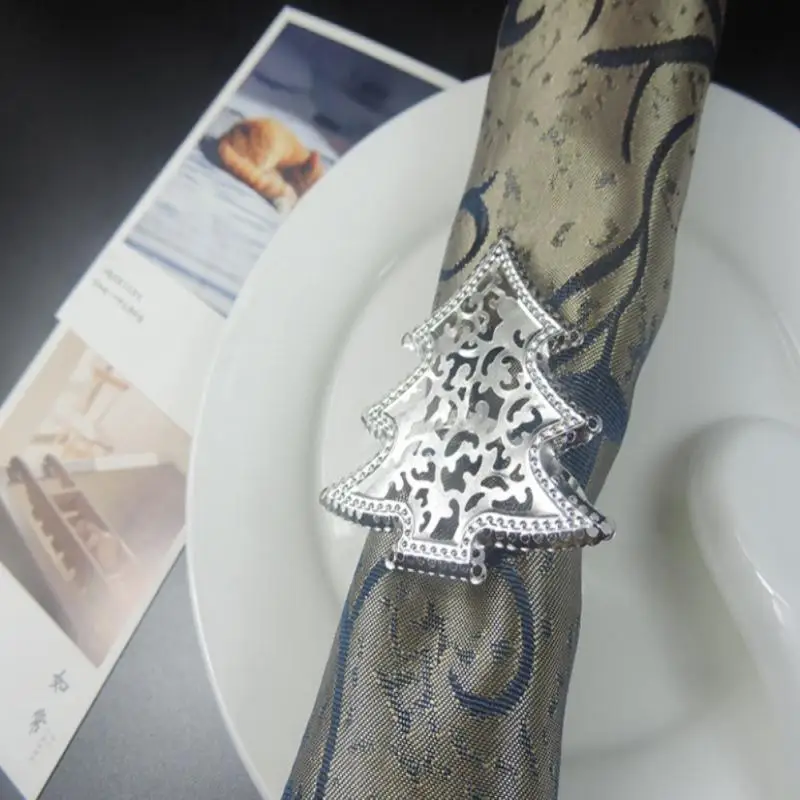 

12Pcs Christmas Napkin Button Napkin Ring Napkin Ring Cloth Ring Diamond Christmas Napkin Rings
