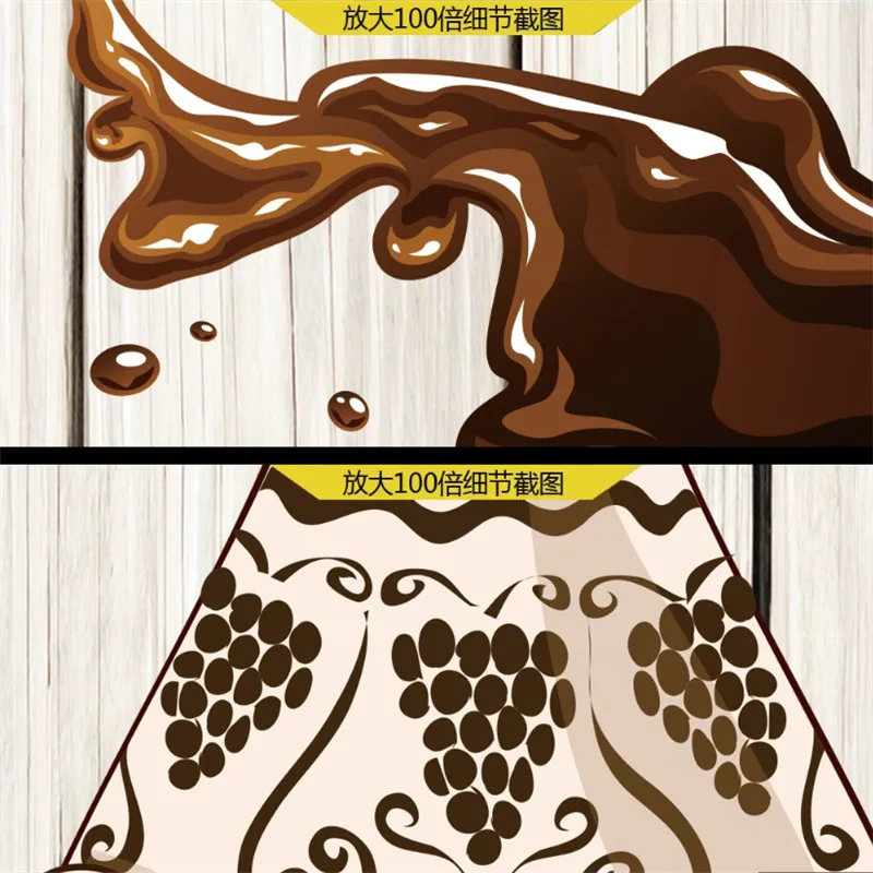 Пользовательские ретро кофе тема настенная бумага кафе ресторан Снэк бар