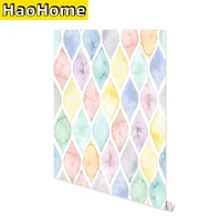 multi color geometric self adhesive wallpaper colorful arc removable peel and stick wallpaper for nursery kids room decor
