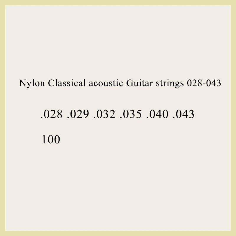 

Nylon Classical Acoustic Guitar Strings 028-043