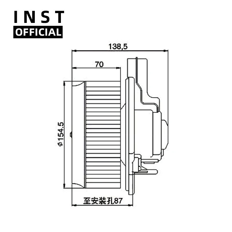 

Air Conditioning Fan AC A/C Blower Motor FOR CITY 2008 12v