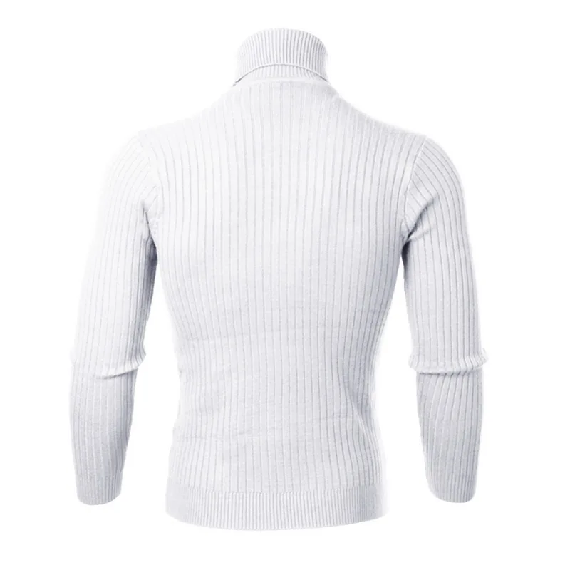 Litthing, новинка, Осень-зима, мужской свитер, Мужская водолазка, сплошной цвет, Повседневный свитер, мужской, приталенный, брендовый, вязанный, пуловеры