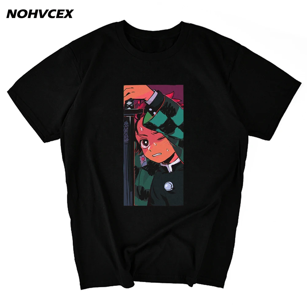 

Новые повседневные мужские футболки Tanjiro Demon Slayer Kimetsu No Yaiba