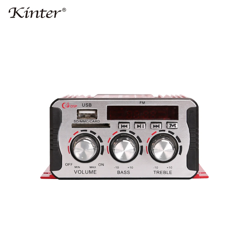 Kinter MA 600 мини усилитель аудио с FM радио 2CH усилители bluetooth DC12V sd usb ввод