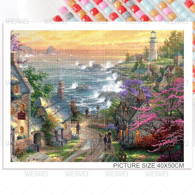 Картина маслом ощущение дома алмазная живопись украшение для настенный плакат