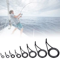 8 size fishing rod guide tip top ring circle pole repair kit set fishing accessories6 8 10 12 16 20 25 30