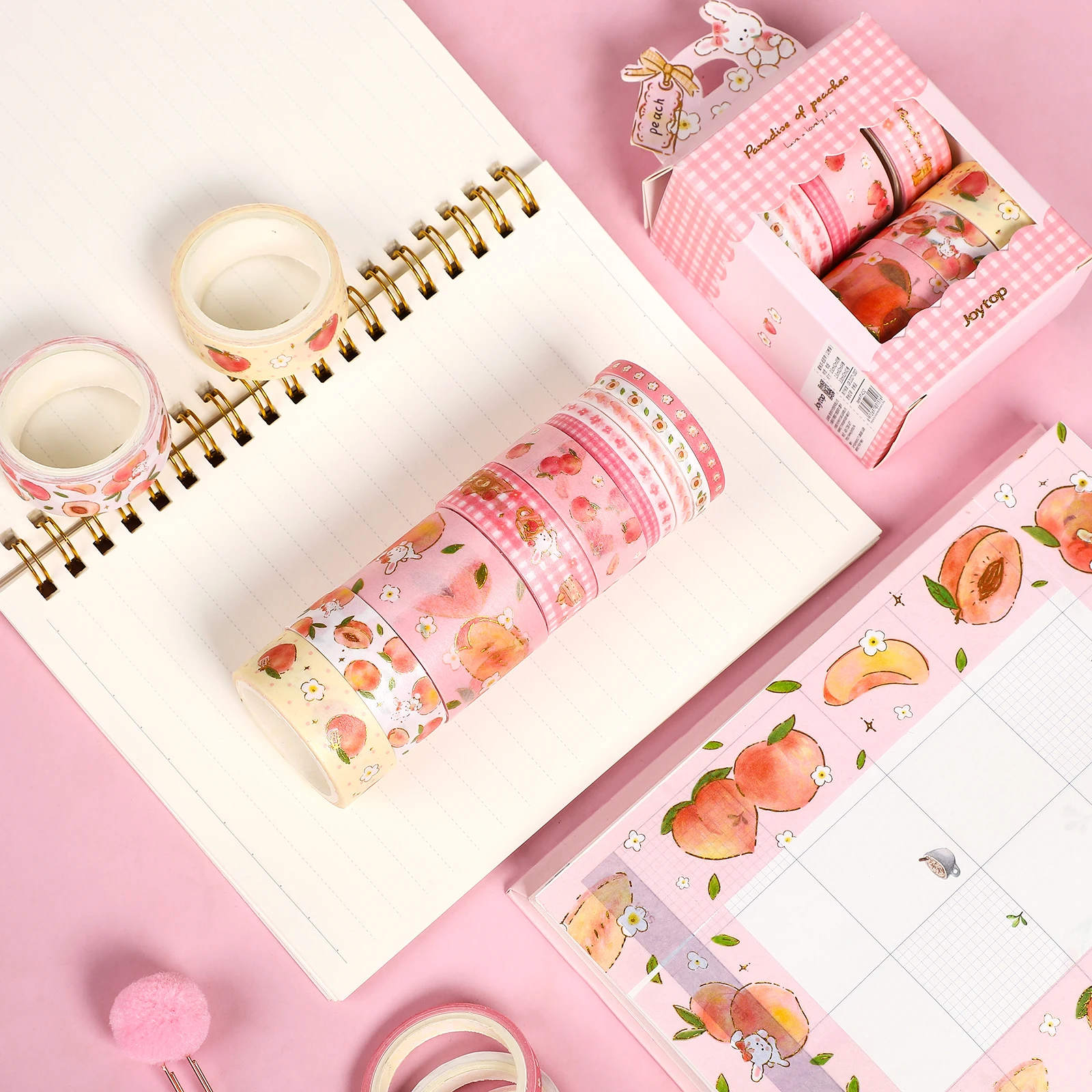 Декоративная лента для скрапбукинга 10 шт./партия цвет розовый персик | Канцтовары