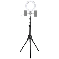 puluz reverse foldable 4 sections 2m height tripod mount holder for vlogging video light live broadcast kits