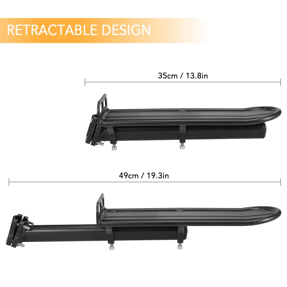 Выдвижной Держатель для велосипеда из алюминиевого сплава заднего сиденья|Седло