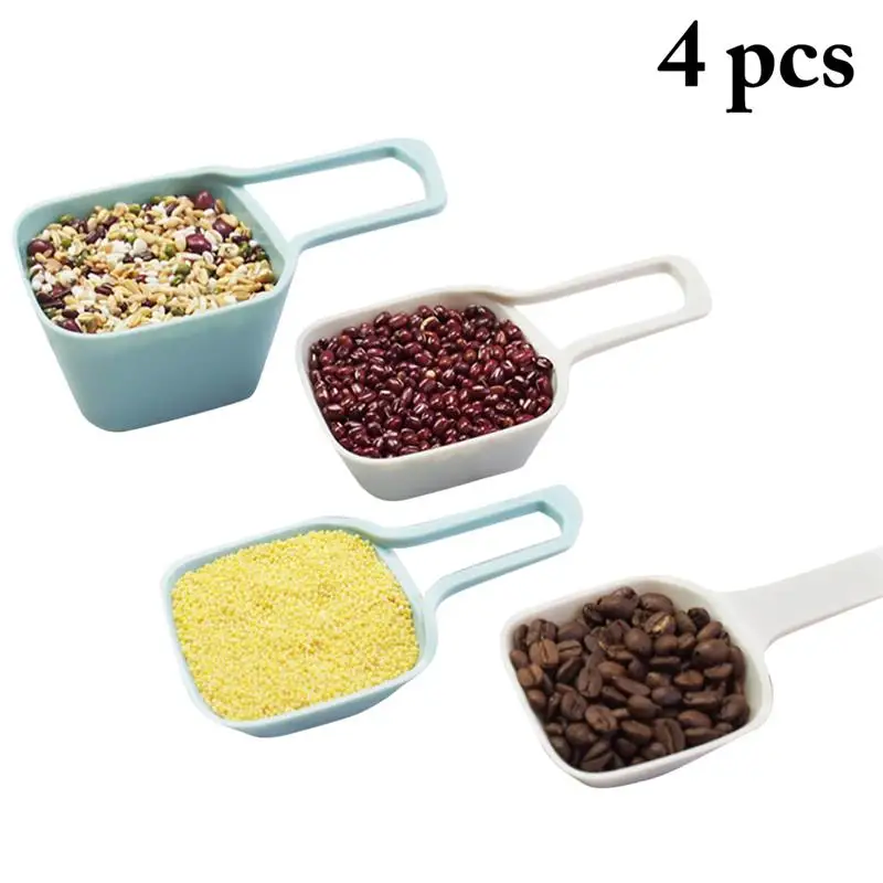 

4pcs/set Creative Kitchen Measuring Spoon Resin Plastic Measuring Ladle Baking Cooking Kitchen Liquid Seasoning Tool