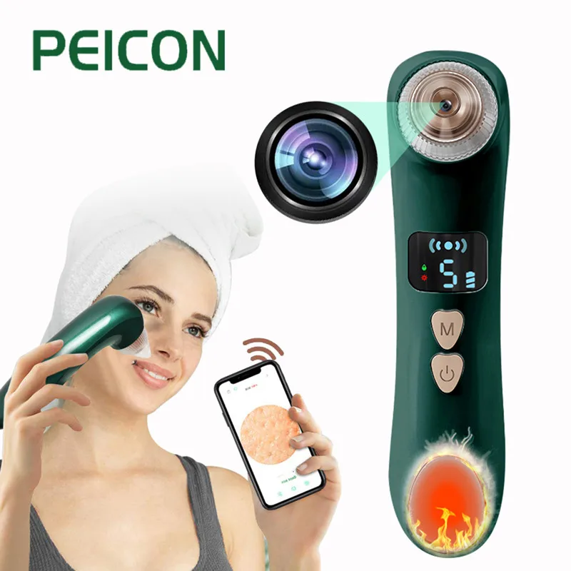 

Blackhead Remover Vacuum Pore Cleaner Acne Remover Electric Heating Deep Nose Cleaning WIFI Microscope Camera