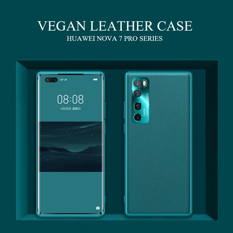 Чехол для телефона Huawei Nova 7 SE Pro чехол из искусственной кожи с мягкой силиконовой