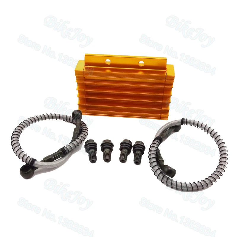 Алюминиевый масляный радиатор золотого цвета с ЧПУ Охлаждающий для китайского