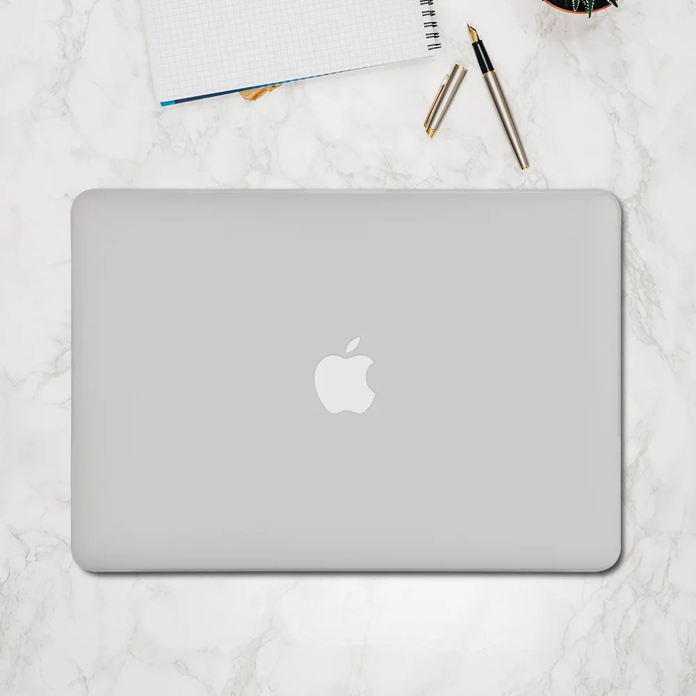 Для Macbook air pro retina 11 12 13 15 чехол Aiyopeen Прозрачный матовый Жесткий Чехол для ноутбука для macbook 15,4 13,3 дюймов A1466 - Цвет: White