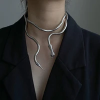 xialuoke new punk hip hop metal adjust at will gold color snake multi function necklace for women holiday party jewelry