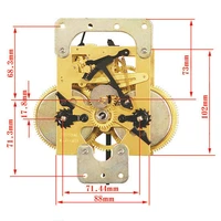 mechanical clockwork movement all copper clock mechanism with needles mechanic wall clock time reporting movement accessories
