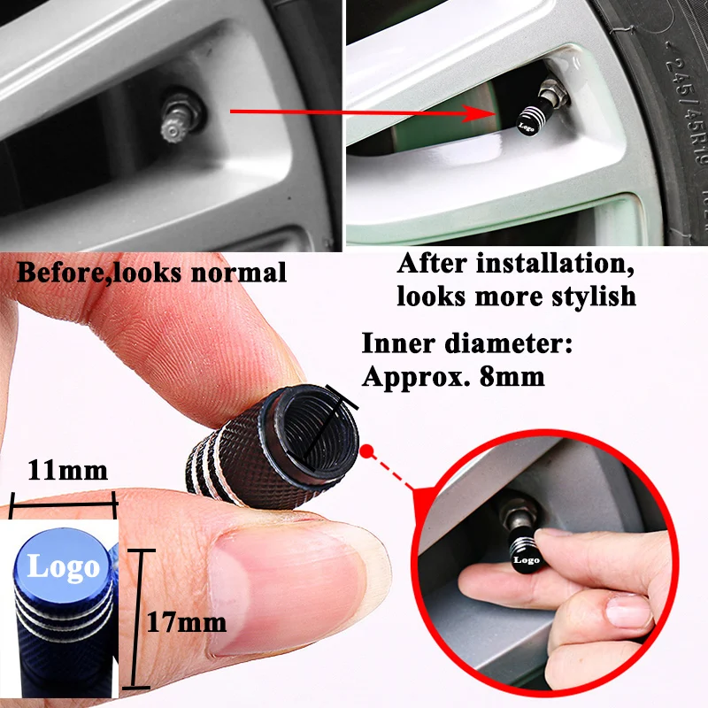 4 шт./компл. Стайлинг колпачок клапана автомобильной шины крышка колеса