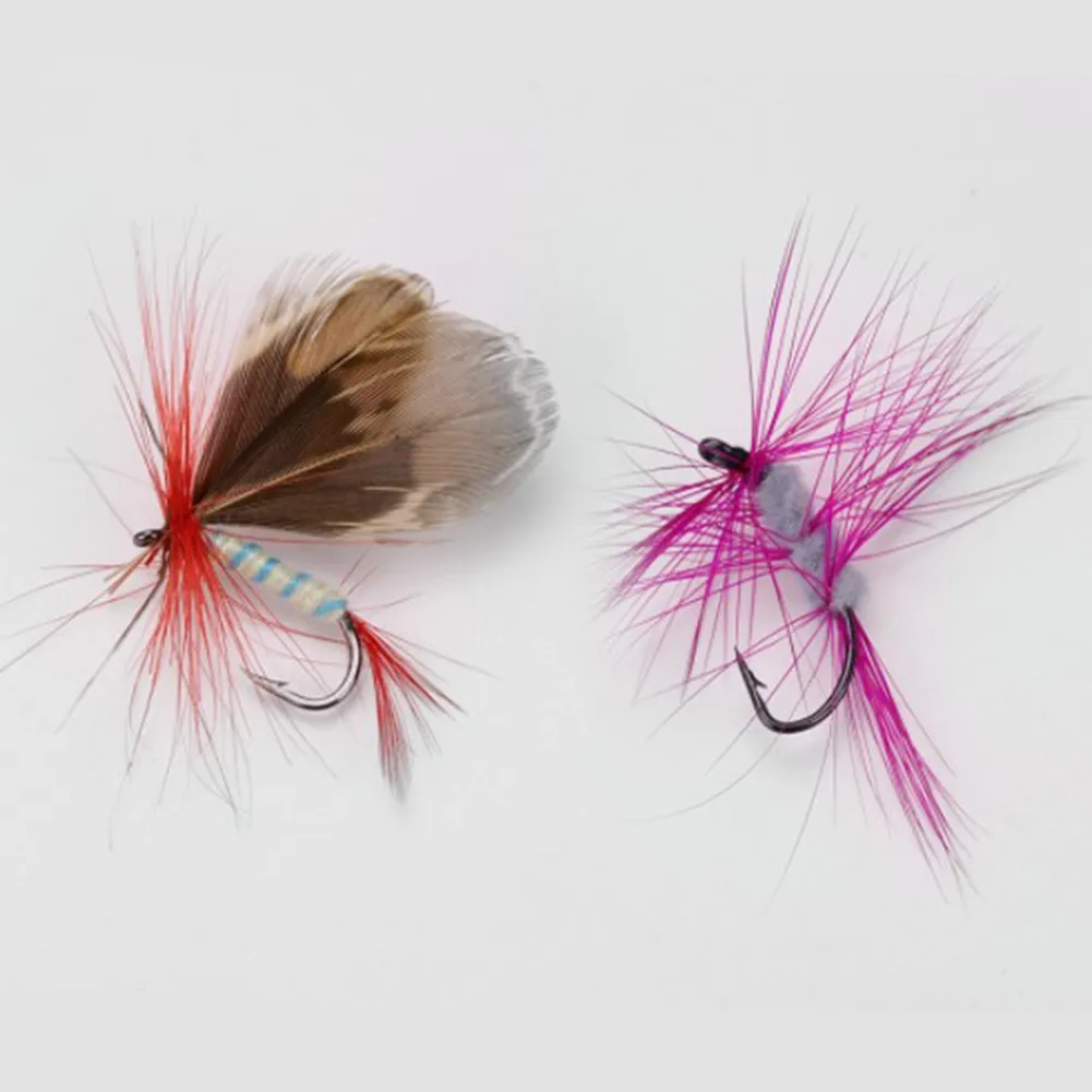 

12Pcs Insect Fly Fishing Bait Bait High Carbon Steel Hook Fish Hook And Super Pointed Crank Hook Perfect Fly Fishing Bait