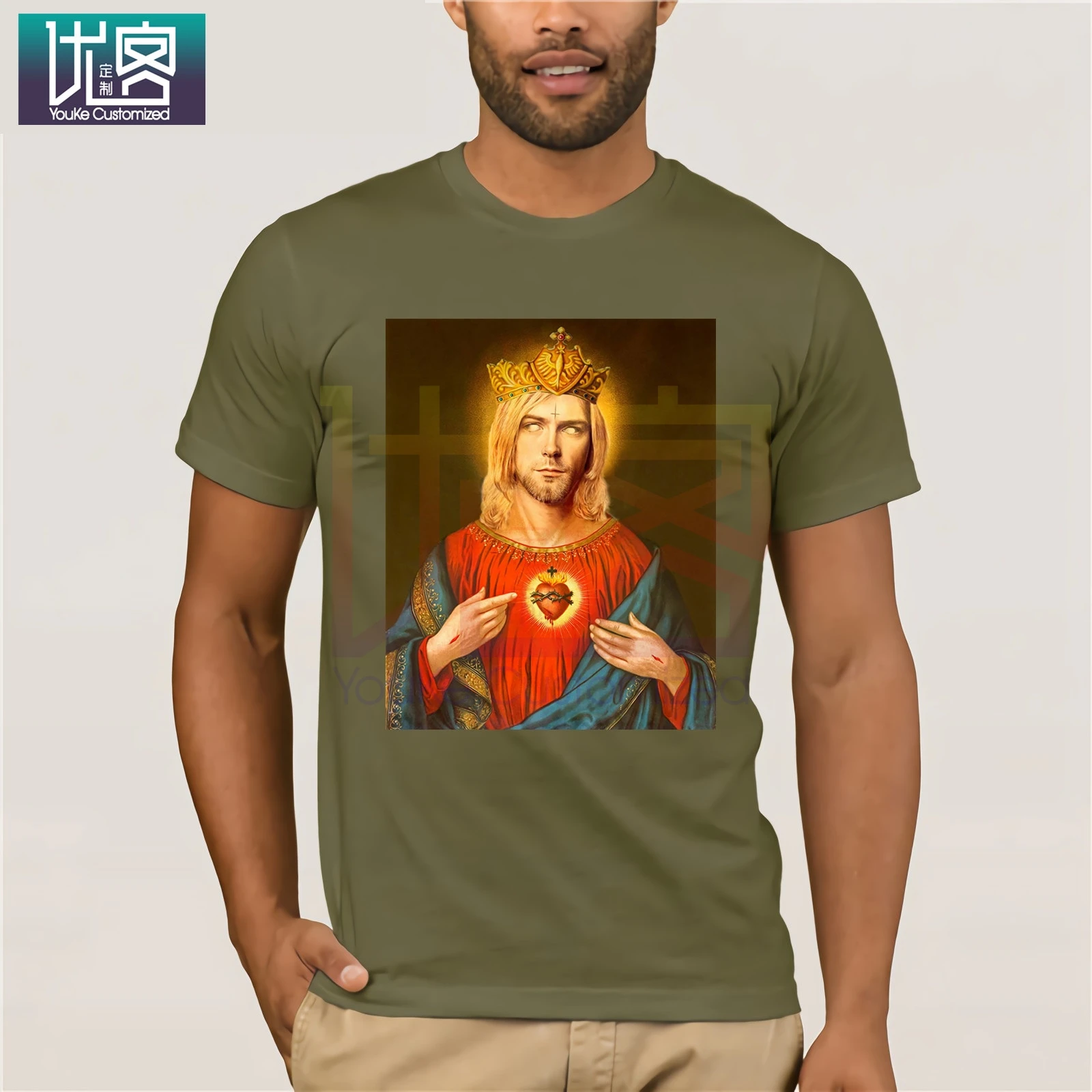 Nirvana Kurt Cobain Футболка мужская Harajuku Song Lyrics обрамленная печать рок-звуков летняя Lothes
