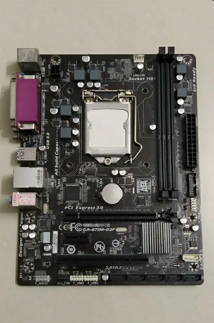 

B75M-D2P для десктопной материнской платы GIGABYTE 1155 DDR3