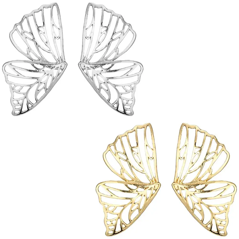 

Trendy Large Hollow Butterfly Drop Earring Girl Metal Geometric Pendant Earrings Pendientes Jewelry for Women