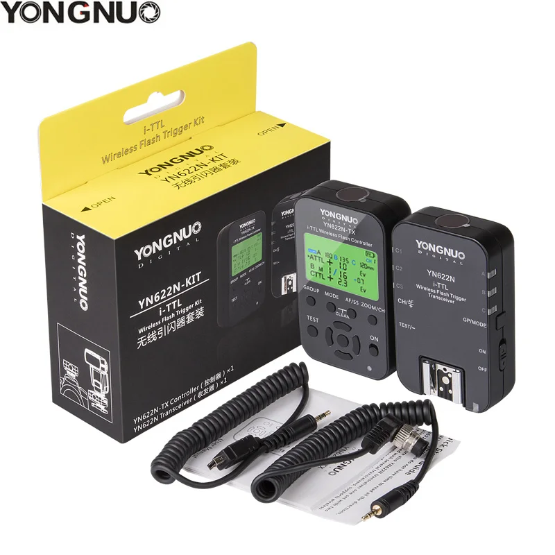 YONGNUO YN622N II YN622N-TX YN622N комплект i-TLL беспроводной триггерный трансивер для камеры Nikon для вспышки Yongnuo YN565 YN568