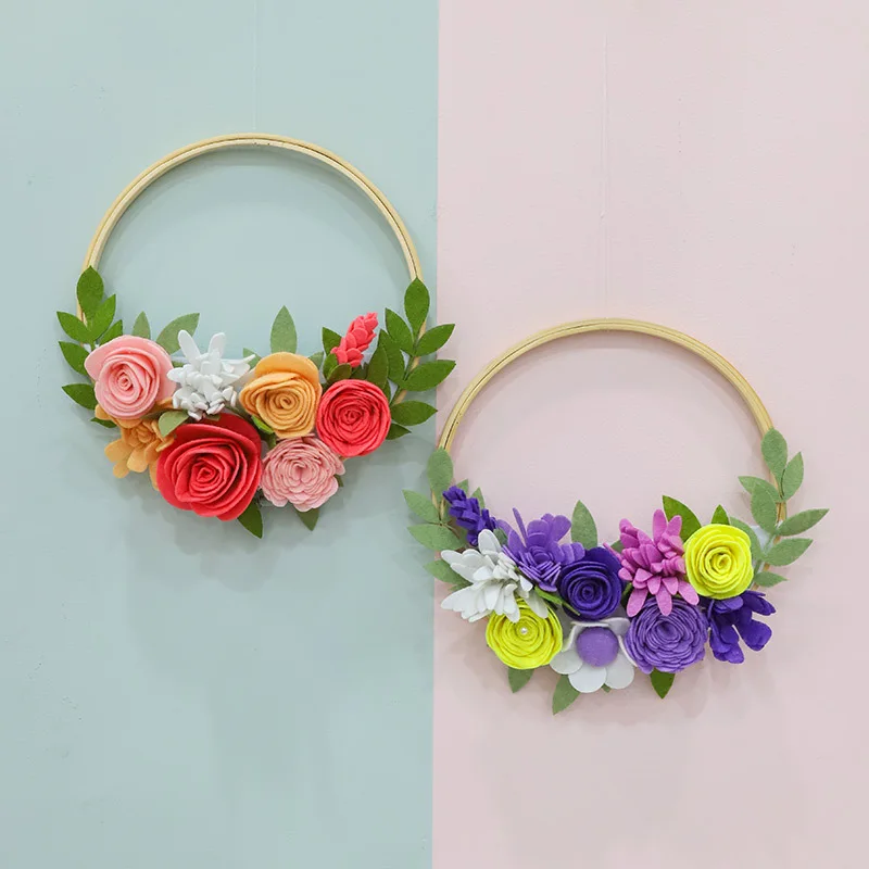 Набор для изготовления фетра ручной работы Easy DIY цветочный венок из