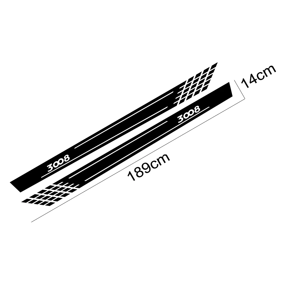 Наклейки для автомобиля Stylis наклейки боковой юбки спортивные водонепроницаемые
